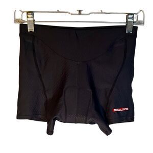 Souke Sports Womens 3D Padded Cycling Shorts, Black Size S